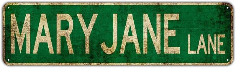 Photo 2 of Lake Lanier Decor Wall Man Cave Bar Street Rustic Vintage Retro Metal Sign Street Sign 4x16 inches
&&
4x16 inches Metal Signs Retro Tin Signs Instagram Style Mary Jane Lane Street Signs Amusement Park Scenic Retro Road Signs Country Retro Metal Wall Man C