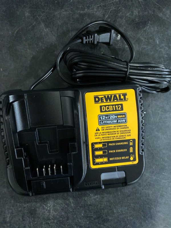 Photo 2 of DEWALT 20V MAX Battery Charger (DCB112)