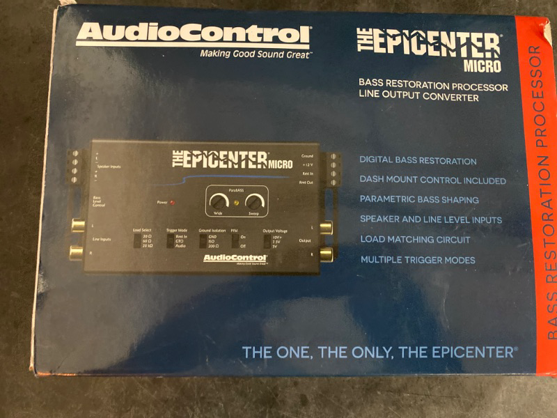 Photo 3 of AudioControl The EPICENTER Micro Bass Restoration Processor & Line Output Converter, Car Audio Compact Bass Booster w/ACR-4 Remote Control