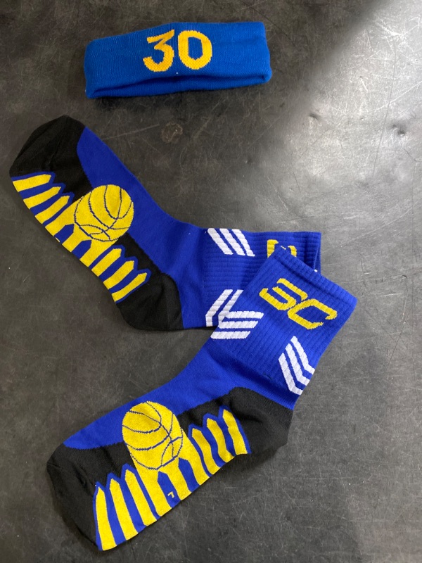 Photo 1 of Basketball Socks Stitched Number Elite Athletic Socks&Basketball Wristband Headband Sport Socks for Men and Youth