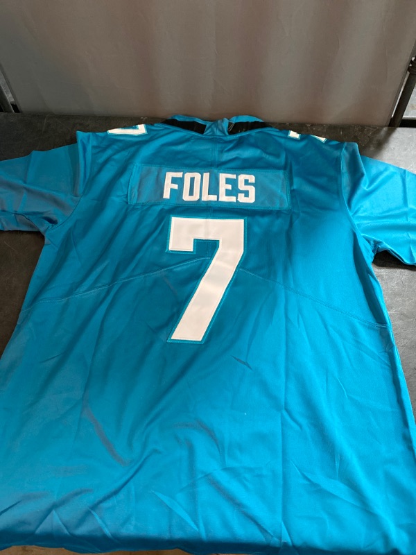 Photo 2 of Medium Men's Nike Nick Foles Teal Jacksonville Jaguars Game Jersey