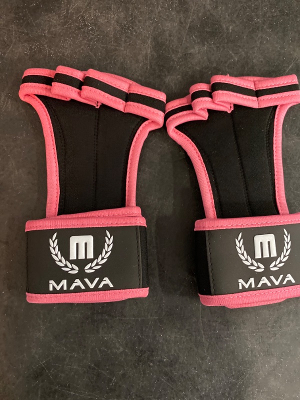 Photo 2 of Mava Sports Leather Padding Gloves Cross Training Gloves with Wrist Support for WODs,Gym Workout,Weightlifting & Fitness-Leather Padding, No Calluses-Suits Men & Women-Weight Lifting