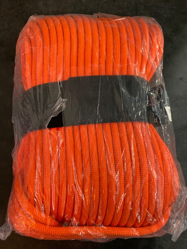 Photo 2 of 192 ft. Powerful UIAA Static Rock Climbing Rope - High Strength Static Climbing Rope - Rock Mountaineering Climbing Gear - 10.5mm Rescue Rope - Heavy Duty Rope