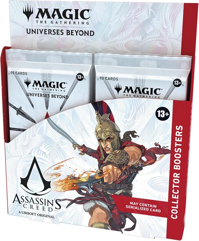 Photo 1 of Magic: The Gathering - Assassin’s Creed Collector Booster Box | 12 Collector Boosters (10 Cards in Each Pack) | Collectible Trading Card Game for Ages 13+