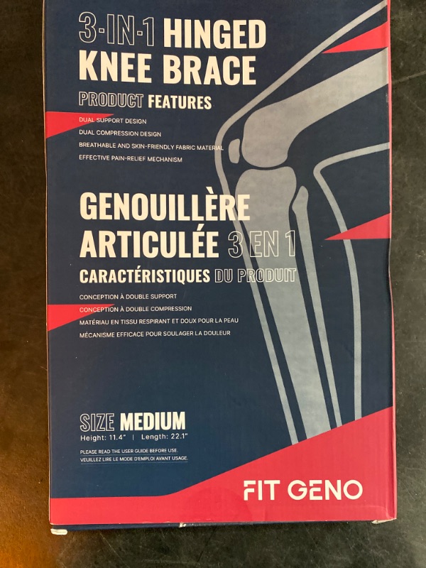 Photo 3 of Hinged Knee Brace for Meniscus Tear: Adjustable Knee Support for Knee Pain w/ Side Stabilizers & Hinges for Injury or Surgery Recovery - Men and Women FSA or HSA Eligible