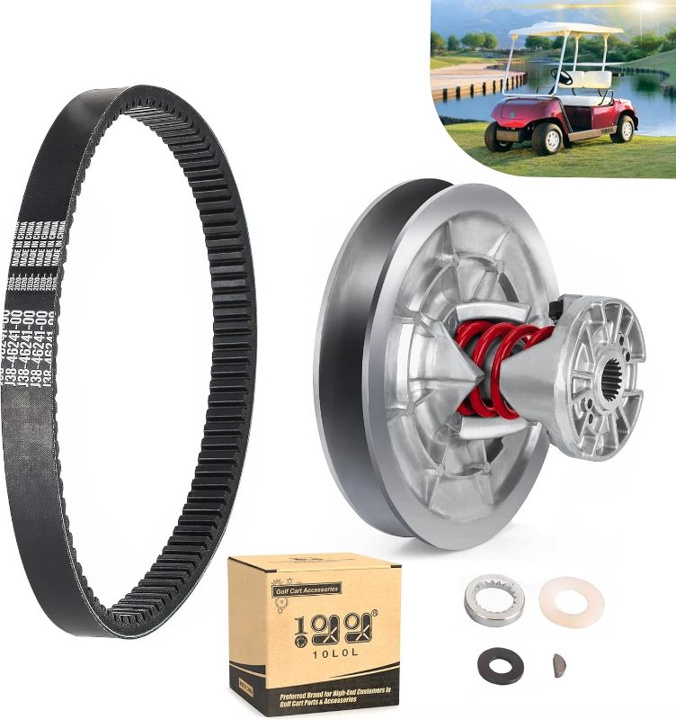 Photo 1 of Secondary Driven Clutch Belt Kit for Yamaha G2 G8 G9 G11 G14 G16 G20 G21 G22 G28 Golf Cart 1985-2007, Replace JN6-G6270-00 JN6-G6271-02 J55-G6270-01