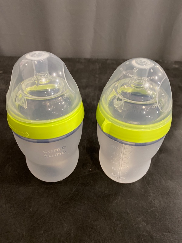 Photo 2 of Comotomo Baby Bottle Double Pack, Green, 8oz