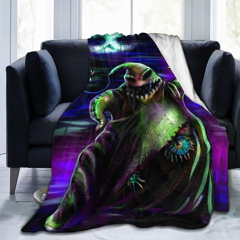 Photo 1 of Oogie Boogie Throw Flannel Blanket Bed Blanket for Couch Sofa Bedroom Home Decor 80"x60"