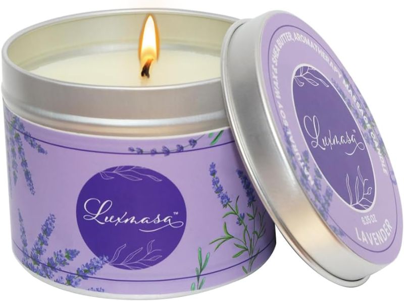 Photo 1 of Essential Oil Infused Natural Soy Wax Scented Candle, Low Temperature Candle Aroma Oil for Stress Relief, Clean Burning Gift Candle for Home