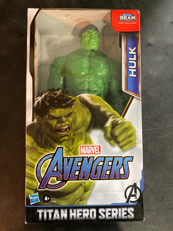 Photo 3 of Avengers Marvel Titan Hero Series Blast Gear Deluxe Hulk Action Figure, 12-Inch Toy, Inspired by Marvel Comics, for Kids Ages 4 and Up , Green