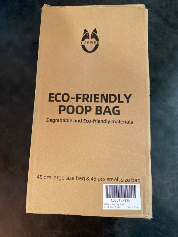 Photo 3 of 90 Pack Poop Bags for Dog Waste, Eco-Friendly, Thick & Leak-proof, Easy to Catch, Rotate 90 Degree Before Throwing, Suitable for All Size of Dogs