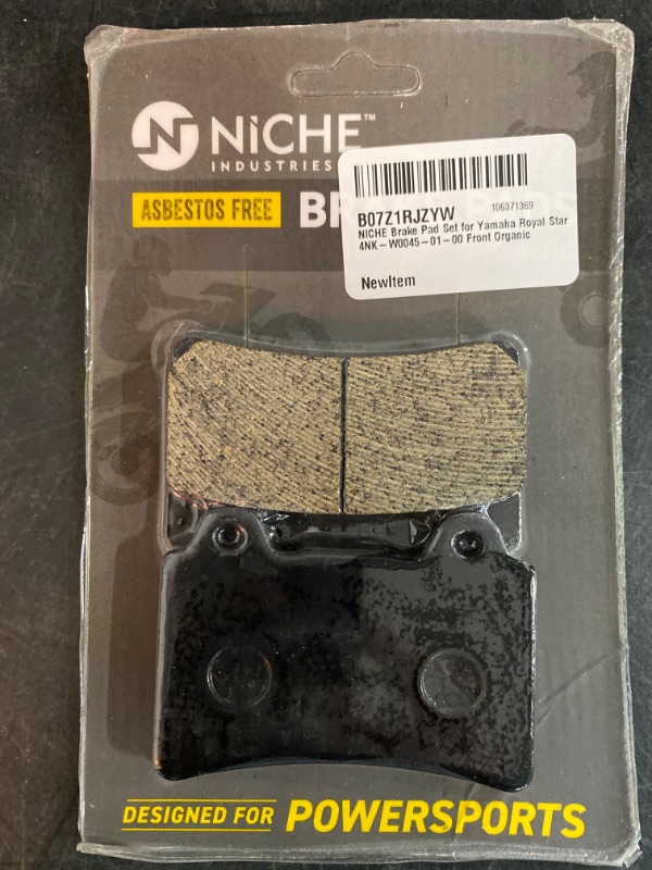 Photo 2 of NICHE Brake Pad Set for Yamaha YZF600R FZR1000 FZR600R VMAX 1200 3GM-W0045-03-00 Front Organic