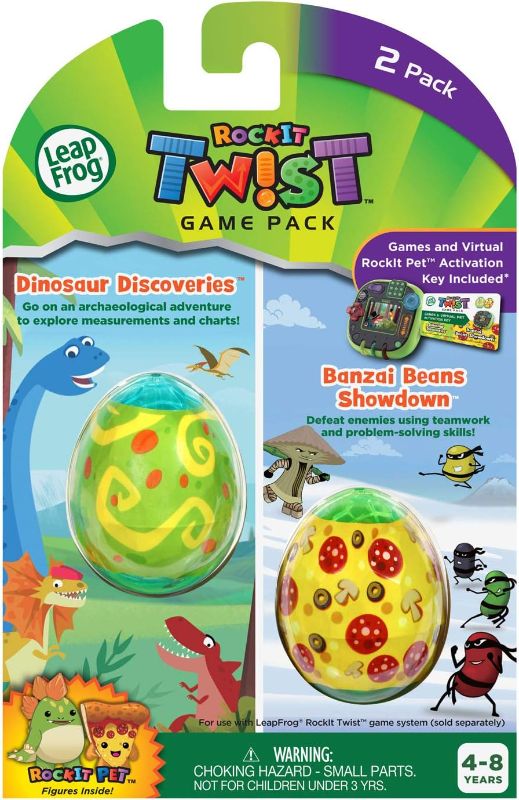 Photo 1 of LeapFrog RockIt Twist Dual Game Pack: Dinosaur Discoveries and Banzai Beans Showdown