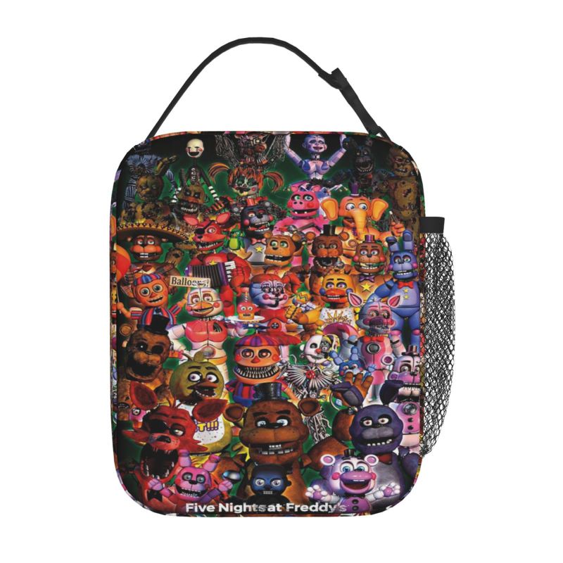 Photo 1 of Five Nights At Freddy's Lunch Bag Fnaf Lunch Box Multi Function Reusable Lightweight Fox Bear Animals Monster Lunch Bag Tote Box for Girs Boys Teenager Adults Gifts