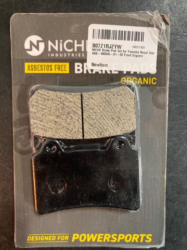 Photo 2 of NICHE Brake Pad Set for Yamaha Royal Star XVZ1300A Front (Organic) 4NK-W0045-01-00