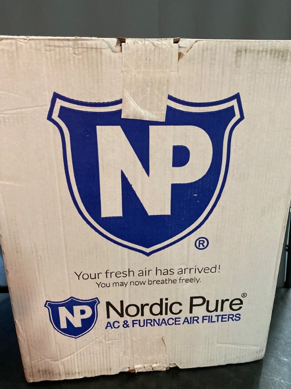 Photo 3 of Nordic Pure 20x25x4 (19_1/2 x 24_1/2 x 3_5/8) Pleated MERV 12 Air Filters 2 Pack