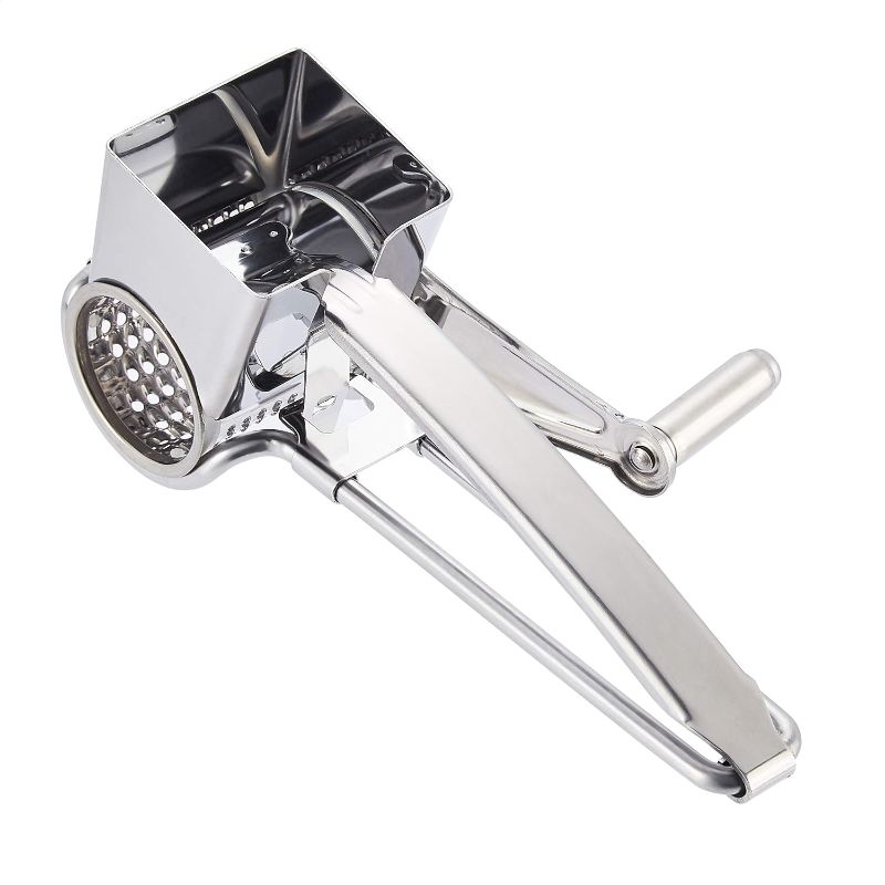 Photo 1 of Amazon Basics Stainless Steel Rotary Cheese Grater