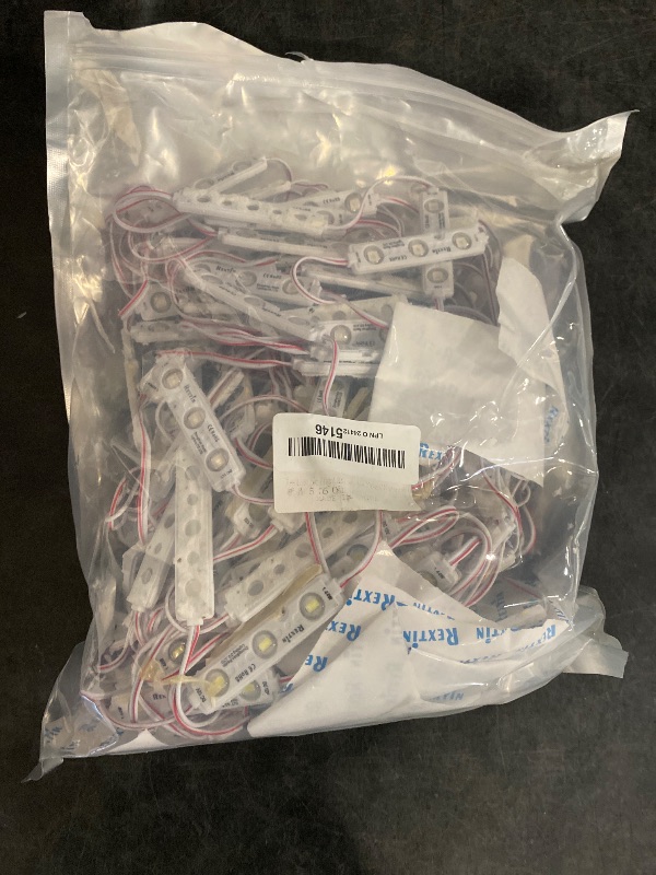 Photo 1 of 200 PCS 3030 SMD DC12V Injection 3 LED Module White 1.5W Waterproof Decorative Back Light for Letter Sign Advertising Signs with Tape Adhesive Backside