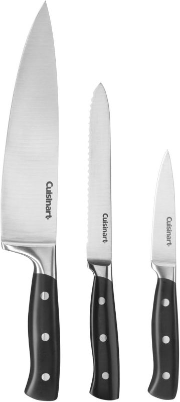 Photo 1 of Cuisinart C77TR-3P Triple Rivet Collection 3-Piece Knife Set, 8-Inch Chef's, 5.5-Inch Utility and 3.5-Inch Paring