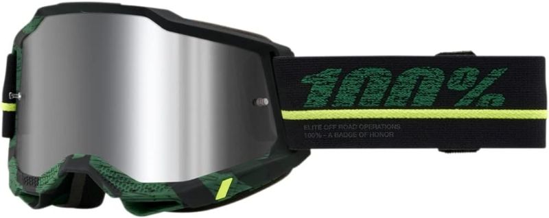 Photo 1 of 100% Accuri 2 Motocross & Mountain Biking Adult Goggles (Overlord - Mirror Silver Lens)