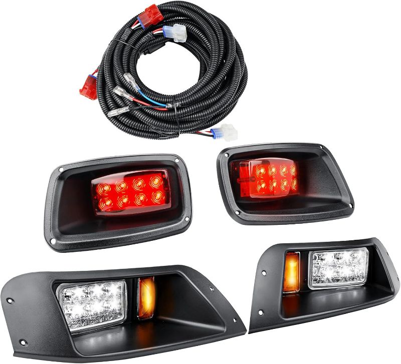 Photo 1 of LED Headlight Tail Light Kit Compatible with EZGO TXT 1996-2013 Golf Carts Lighting kit 12V for Gas and Electric Street Legal Waterproof