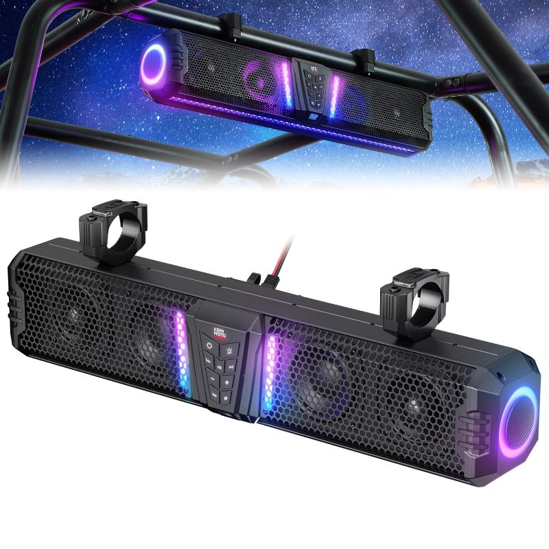 Photo 1 of KEMIMOTO Midnight 40 16'' RGB Bluetooth Sound Bar for UTV Golf Cart Marine Boat