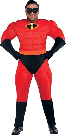 Photo 1 of Party City The Incredibles Costume - Includes Jumpsuit, Gloves & Mask - Halloween, Birthday Parties & Themed Event