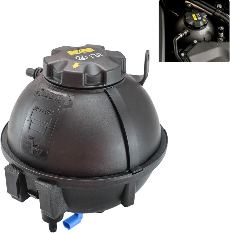 Photo 1 of Engine Coolant Reservoir Tank with Sensor & Cap Compatible with Select BMW Models -- 2011 X1, 2011 - 2019 X3, 2015 - 2019 X4 | Overflow Reservoir Replaces# 603-765, 17138616418