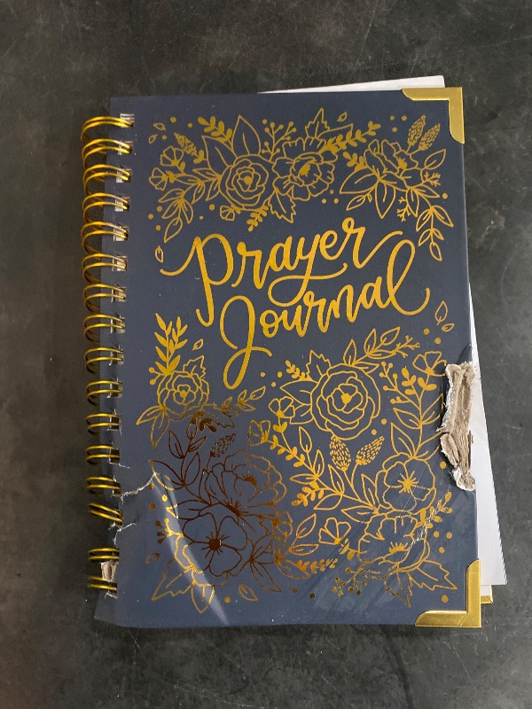 Photo 2 of Prayer Journal for Women, Inspirational Christian Bible Journal, Prayer Notebook & Devotional, Premium Gold Spiral-Bound Hardcover