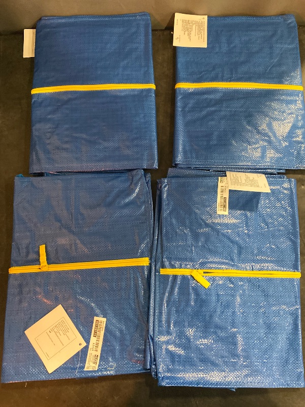 Photo 2 of IKEA 901.491.48 Frakta Storage Bag, Blue, 4 Pack