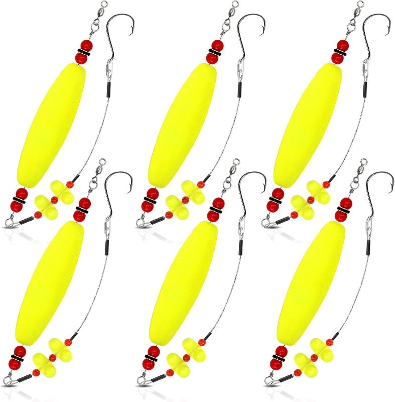 Photo 1 of Catfish Float Rigs Santee Rig Catfish Bait Floats Kit with Rattles & Noise - 8/0 Stainless Hooks for Monster Fish - Durable EVA Bobbers for Boat or Shore Fishing - Catfish Angler's Gift