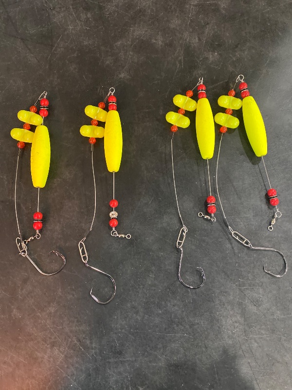 Photo 2 of Catfish Float Rigs Santee Rig Catfish Bait Floats Kit with Rattles & Noise - 8/0 Stainless Hooks for Monster Fish - Durable EVA Bobbers for Boat or Shore Fishing - Catfish Angler's Gift