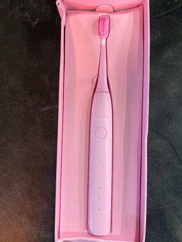 Photo 2 of HISMILE Electric Toothbrush, 3 Brushing Modes, Smart Timer, Rechargeable, Soft-Tapered Bristles, Mode Memory (Pink)