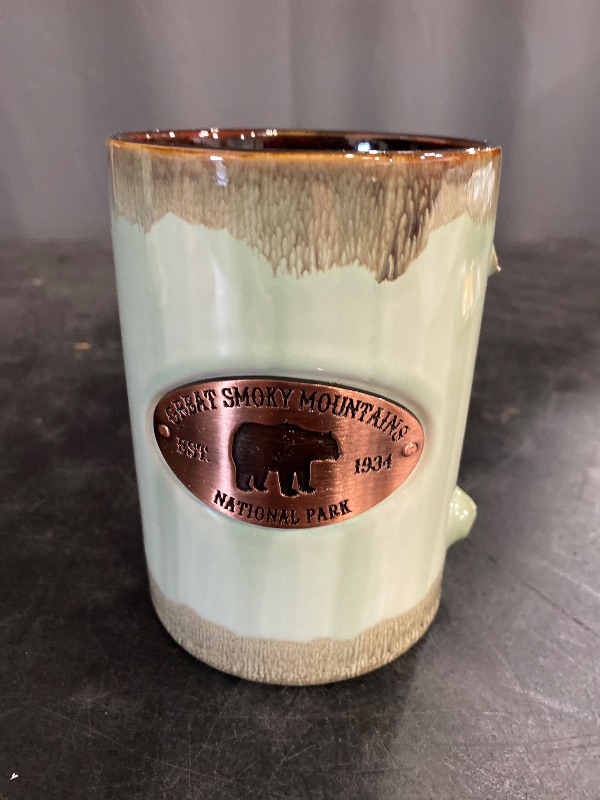 Photo 2 of 15 oz Reactive Glaze Smoky Mountains Copper Medallion Mug
Brand: Americaware