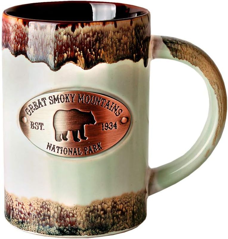 Photo 1 of 15 oz Reactive Glaze Smoky Mountains Copper Medallion Mug
Brand: Americaware