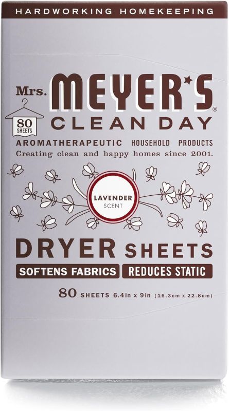 Photo 1 of Mrs. Meyer's Clean Day Dryer Sheets Lavender, 80 CT