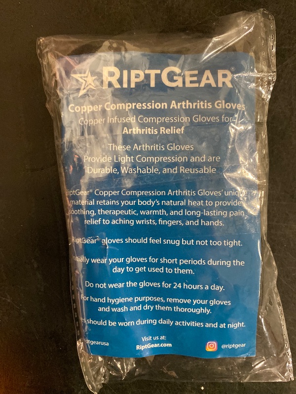 Photo 3 of RiptGear Compression Gloves for Women and Men for Arthritis (Pair) - Women's and Mens Gloves for Hand Pain - Compression Gloves Men and Women - Golf Bowling Cycling Tennis (X-Large)