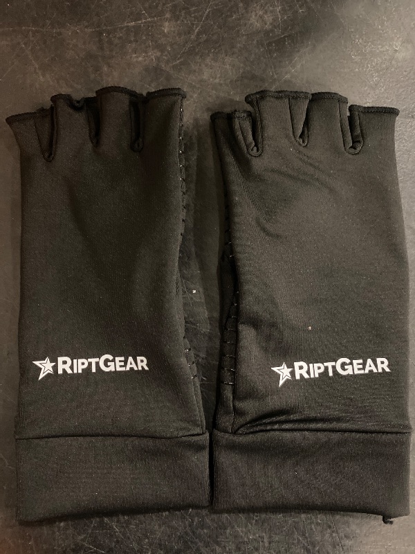 Photo 2 of RiptGear Compression Gloves for Women and Men for Arthritis (Pair) - Women's and Mens Gloves for Hand Pain - Compression Gloves Men and Women - Golf Bowling Cycling Tennis (X-Large)