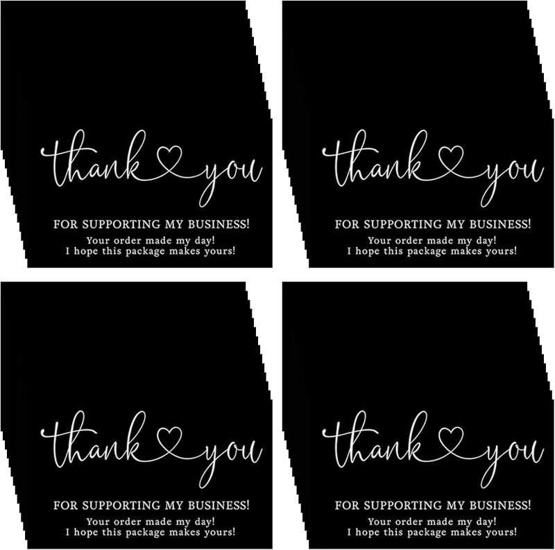 Photo 1 of 100Pcs Thank You Cards,2 x 3.5 Inches Thanks Greeting Cards,Thank You for Supporting My Business Cards,Your Order Made My Day Cards,I Hope This Package Makes Yours Cards