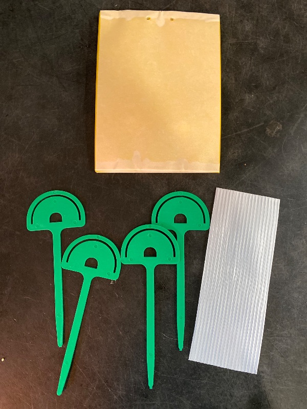 Photo 2 of 20-Pack Dual-Sided Yellow Sticky Traps for Flying Plant Insect Such as Fungus Gnats, Whiteflies, Aphids, Leafminers, etc (6x8 Inches, Included 20pcs Twist Ties)