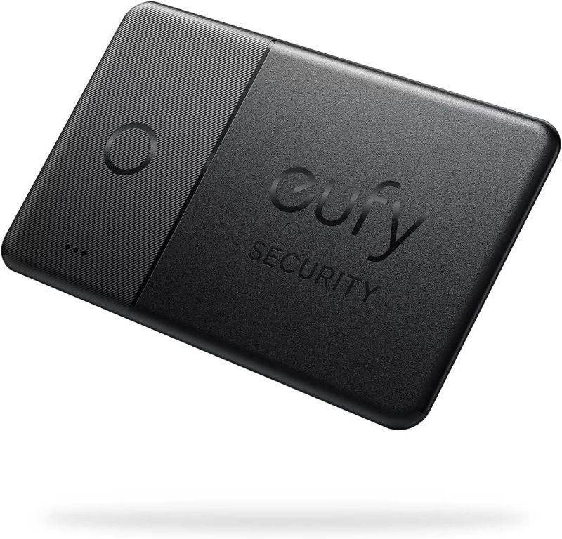 Photo 1 of eufy Security by Anker SmartTrack Card (Black, 1-Pack), Works with Apple Find My (iOS Only), Wallet Tracker, Phone Finder, Water Resistant, Up to 3-Year Battery Life(Android Not Supported)