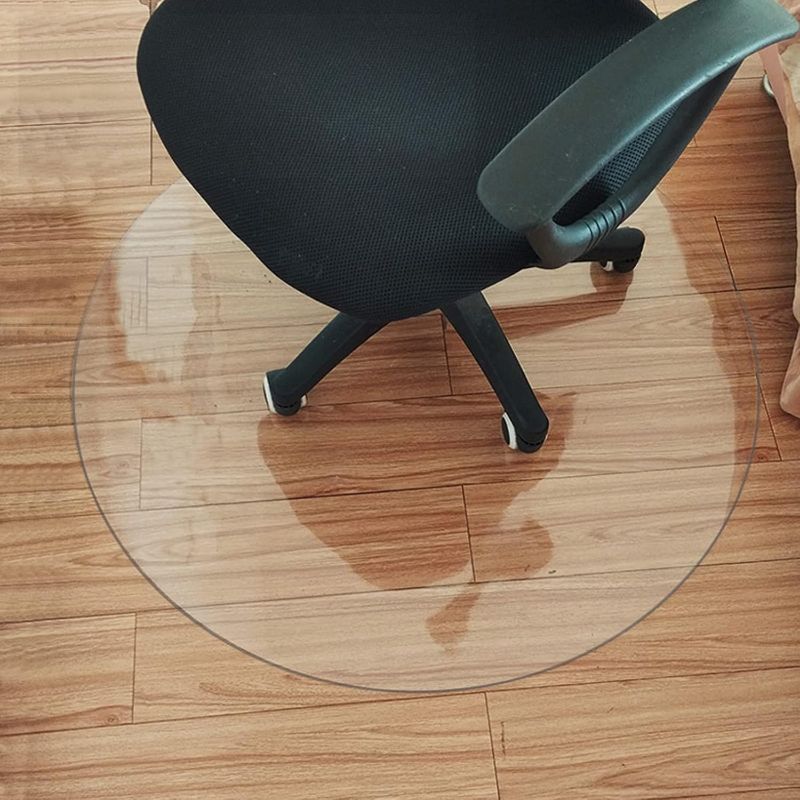 Photo 1 of Round Clear Chair Mat for Hardwood Floor,Circle Transparent Pet Carpet Wood/Tile Floor Protector Mat,PVC Computer Rolling Chair Mat,for Home Professional Office Use (105cm/41in)