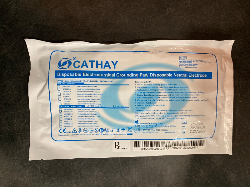 Photo 1 of 25 PCS Electrosurgical grounding pads