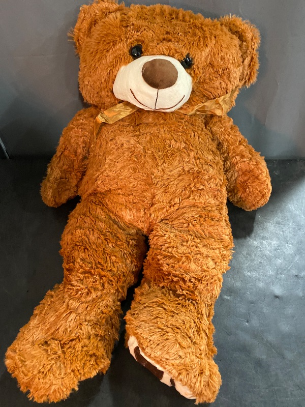 Photo 2 of 36 inch Big Teddy Bear Cute Giant Stuffed Animals Soft Plush Bear for Girlfriend Kids, Brown