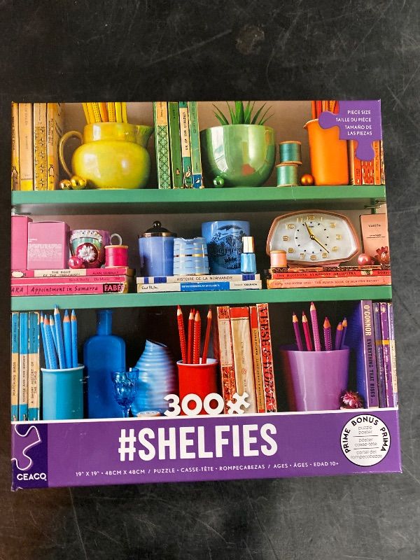 Photo 3 of Ceaco Shelfies Color Blocks 300 Piece Jigsaw Puzzle