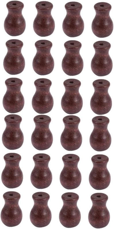 Photo 1 of 24 Pcs Curtain Wood Pendant Shade Pulls Cord Drapery Window Drapery Hardware