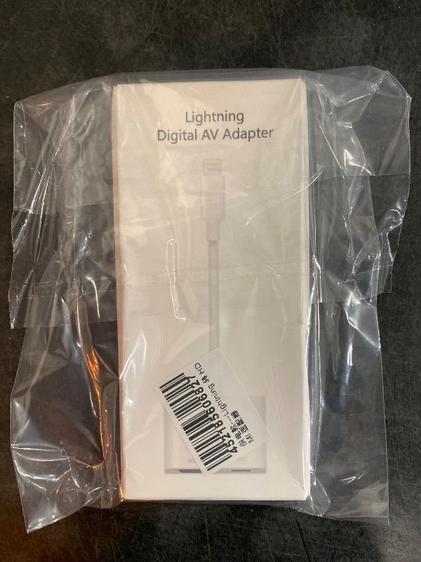 Photo 1 of Lightning to HDMI Adapter for iPhone, Digital AV Audio Dongle,1080P Sync Screen Cable with Lightning Charging Port for iPhone, iPad to TV/Projector/Monitor Need Power Supply