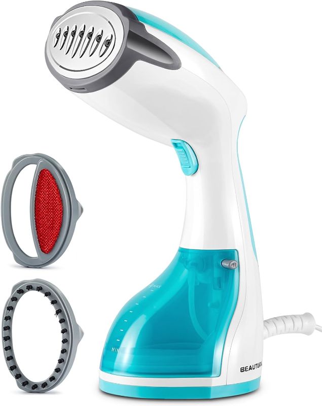 Photo 1 of BEAUTURAL Steamer for Clothes, Portable Handheld Garment Fabric Wrinkles Remover, 30-Second Fast Heat-up, Auto-Off, Large Detachable Water Tank