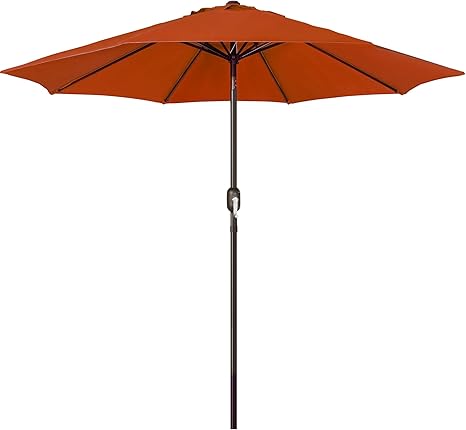 Photo 1 of 63" Outdoor Patio Umbrella, Outdoor Table Umbrella, Yard Umbrella, Market Umbrella with 8 Sturdy Ribs, Push Button Tilt and Crank