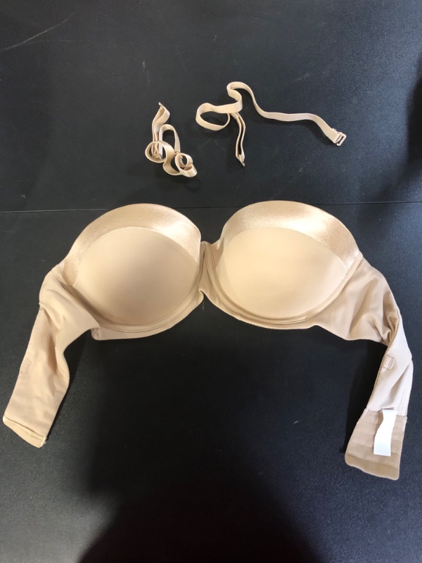 Photo 1 of beige womens strapless // strap attach // bra size 36c